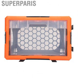 Superparis Parts Storage Box  Securely Stackable Electronic Component Drawer Non Breakable for DIY Tool Bits