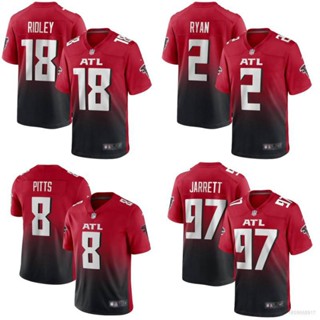 เสื้อกีฬาแขนสั้น ลายทีม Atlanta Falcons NFL Ridley Jarrett Pitts Ryan ทรงหลวม สําหรับผู้ชาย และผู้หญิง