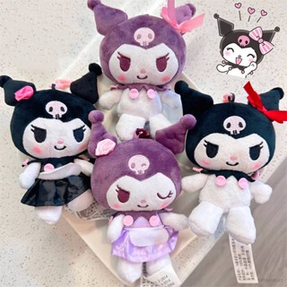 พวงกุญแจ จี้ตุ๊กตา Sanrio Kuromi NS3 Sanrio สีดํา สีม่วง สําหรับเด็ก