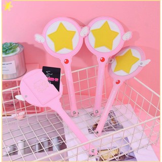 [LBE] Fairy Wand Card Holder Cardcaptor Sakura Wings Decoration Magic Wand Pu Card Bag Bus Card Holder Pink Kids Girl Gift