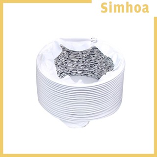 [SIMHOA] เครื่องเป่าลมร้อน ท่อระบายอากาศ ท่ออลูมิเนียมฟอยล์ ยาว 19 ฟุต ยืดหยุ่น สําหรับดูดฝุ่น บ้านเรือนกระจก ห้องซักรีด ความร้อน และความเย็น