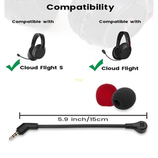 Btsg ไมโครโฟน Aux 3 5 มม. 15 ซม. แบบเปลี่ยน สําหรับ HyperX FlightS