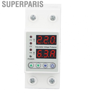 Superparis Under Over Voltage Protector  Protective Device Less Interference AC220V Intelligent Control Compact Size for Home Appliances