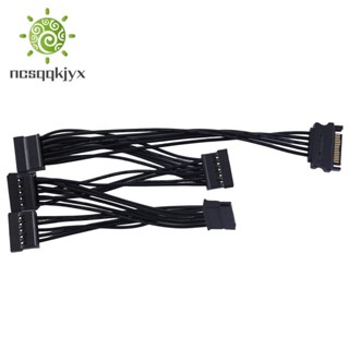 สายเคเบิลแยกพาวเวอร์ซัพพลาย 4Pin IDE 1 เป็น 5 SATA 15Pin สําหรับ PC Sever 18AWG 4-Pin เป็น 15-Pin DIY