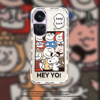 เคสโทรศัพท์ซิลิโคน ใส แบบนิ่ม ลายการ์ตูน Snoopy Family สําหรับ OPPO Reno10 Reno10 Pro Reno 10 Pro+ 5G 2023 Reno10 Pro 5G