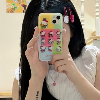 เคสโทรศัพท์มือถือ ลายการ์ตูนเฮลโลคิตตีน่ารัก สําหรับ iphone 14 13 12 Pro Max 11 14promax