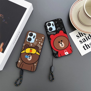 เคสโทรศัพท์มือถือ กันกระแทก ลายการ์ตูนหมีบราวน์ สําหรับ Honor X7 X7A X8 X8A 4G X9 5G X9A