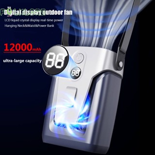 ❉ Folklore พัดลมระบายความร้อน แบบคลิปหนีบเอว ไร้ใบพัด ขนาดเล็ก 12000mAh ชาร์จ USB สําหรับตั้งแคมป์ ฤดูร้อน