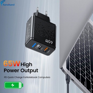 อุปกรณ์ชาร์จโทรศัพท์มือถือ 65W USB QC3.0 Type C แบบชาร์จเร็ว สําหรับโทรศัพท์มือถือ และ Android