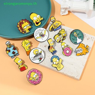 Strongaromonyu เข็มกลัด ลายการ์ตูนดิสนีย์ The Simpsons น่ารัก เครื่องประดับ สําหรับผู้หญิง