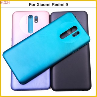 ใหม่ เคสแบตเตอรี่ด้านหลัง พลาสติก พร้อมปุ่มปรับระดับเสียง แบบเปลี่ยน สําหรับ Xiaomi Redmi 9 Redmi9