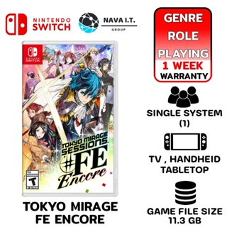 COINSคืน15%⚡FB9JMZV6⚡ NINTENDO TOKYO MIRAGE FE ENCORE SWITC แผ่นเกมส์ JOY-CON ของแท้จากศูนย์