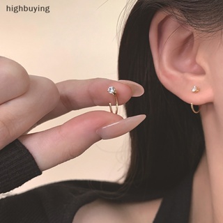 [highbuying] 1 คู่ คริสตัล ต่างหูสตั๊ด สําหรับผู้หญิง แฟชั่นเกาหลี เครื่องประดับ ปาร์ตี้ สาว หรูหรา ต่างหู อุปกรณ์เสริม ใหม่ พร้อมส่ง