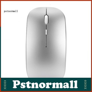 Pstnormall เมาส์ไร้สาย แบบบางเฉียบ ชาร์จไฟได้ สําหรับโน้ตบุ๊ก คอมพิวเตอร์ พีซี
