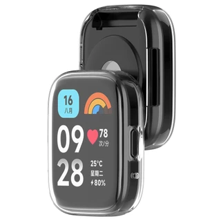 เคสกระจก ซิลิโคนนิ่ม ป้องกันหน้าจอ สําหรับ Redmi Watch 3 Active 3 Lite Xiaomi Redmi Watch 3 Active