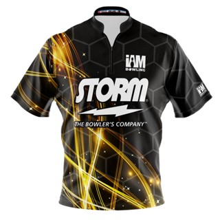 Storm DS เสื้อโปโล แขนสั้น พิมพ์ลายโบว์ลิ่ง 1531-ST 3D