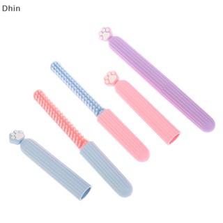 [Dhin] Cute Travel Portable Plastic Airbag Small Comb Hair Brush Cartooncat Claw Series Girl Small Pen Comb COD