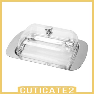 [Cuticate2] กล่องเก็บจานเนย สเตนเลส สําหรับห้องครัว ตู้เย็น