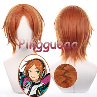 Game Ensemble Stars ES Aoi Hinata Aoi Yuta Cosplay Wig 2wink 38cm Simulation Scalp Heat Resistant Hair Halloween Party Wigs + Wig Cap