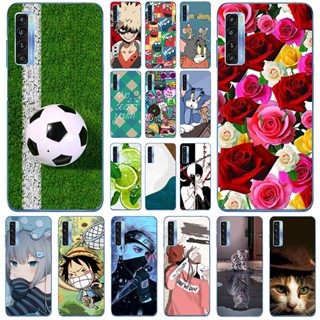 เคสซิลิโคนนิ่ม ลายการ์ตูนฟุตบอล สําหรับ TCL 20L 20 Lite T774 TCL 20L Plus T775