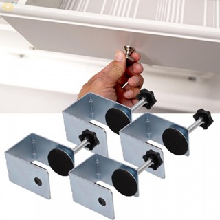 【VARSTR】Clamps Woodworking 4pcs Adjustable Brand New Installation Clamps Silver