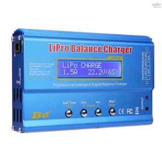 พร้อมส่ง อุปกรณ์ชาร์จแบตเตอรี่ 80W 6A สําหรับแบตเตอรี่รถบังคับ LiPo Li-ion Li-Fe LiHV (1-6S) NiMH NiCd (1-15S)