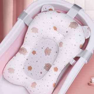  DreamCradle เบาะรองนั่งอาบน้ำเด็กแบบลอยตัวกันลื่นปรับได้ระบายอากาศสุทธิหมอนรองอาบน้ำสำหรับทารก