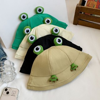 Spot# New cute cartoon frog hat womens spring and summer Korean style fisherman hat student sun protection sun hat basin hat tide 8jj