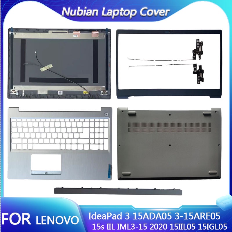 สําหรับLenovo IdeaPad 3 15ADA05 3-15ARE05 15s IIL IML3-15 2020 3 15ITL05 3 15IIL05 3 15IGL05 LCDปกหลัง/ด้านหน้า/Palmrest/TOM/Hinges