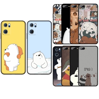 Xx58 เคสโทรศัพท์มือถือ ซิลิโคนนุ่ม ลายการ์ตูนหมี We Bare Bears สําหรับ OPPO A15 A15S A54 A94 A95 4G 5G