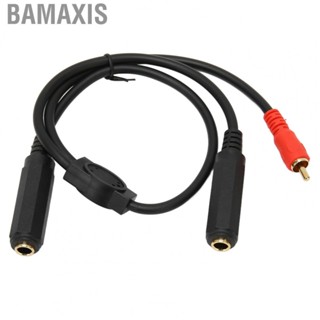 Bamaxis 6.35mm Female To Male Cable Stereo Splitter Y