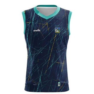 2023 เสื้อกีฬารักบี้ แขนกุด ลาย Limerick GAA ขนาด Rugby Vest Jersey Size S-3XL