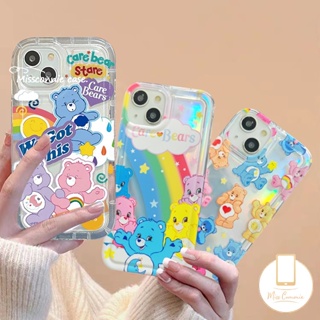 เคสโทรศัพท์มือถือ ลายการ์ตูนหมีน่ารัก สีรุ้ง สําหรับ Vivo Y16 Y36 Y11 Y35 Y15s Y12i Y12 Y15 Y21 Y20 Y17 Y02 Y50 Y95 Y12s Y02S Y93 Y91C Y91 Y22 Y21s V25 E Y20i Y22s Y30 Y15A