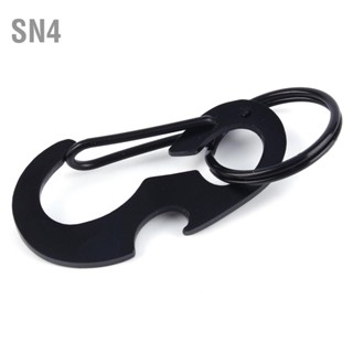 SN4 พวงกุญแจตั้งแคมป์กลางแจ้ง EDC carabiner Snap Hook Hanger Keychain