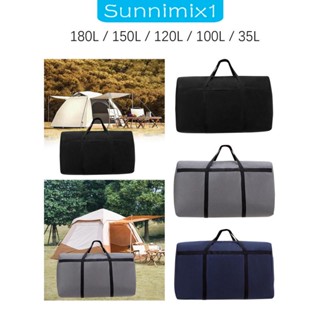 [Sunnimix1] กระเป๋าจัดเก็บเสื้อผ้า ผ้าปูที่นอน ขนาดใหญ่ พับได้