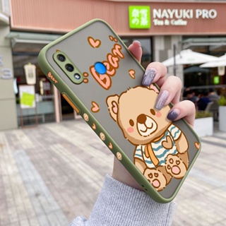 เคสโทรศัพท์มือถือ ซิลิโคนแข็ง ขอบสี่เหลี่ยม กันกระแทก ลายการ์ตูนหมีน่ารัก สําหรับ Huawei Nova 3i