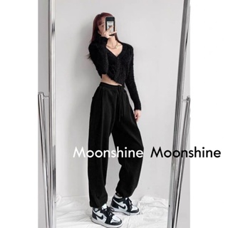 Moon  กางเกงขายาว คาร์โก้ กางเกง เชือกอเมริกันคลาสิค Cargo pants 2023 NEW 071845 Unique รุ่นใหม่ สวย ทันสมัย A23L0CX 36Z230909