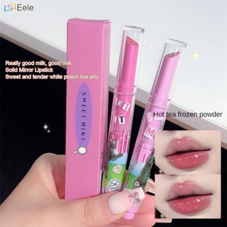 SWEET MINT Mirror Water Luminous Texture Moisturizing Glass Lips Waterproof And Easy To Color Non-stick Cup Lipstick ↑Eele