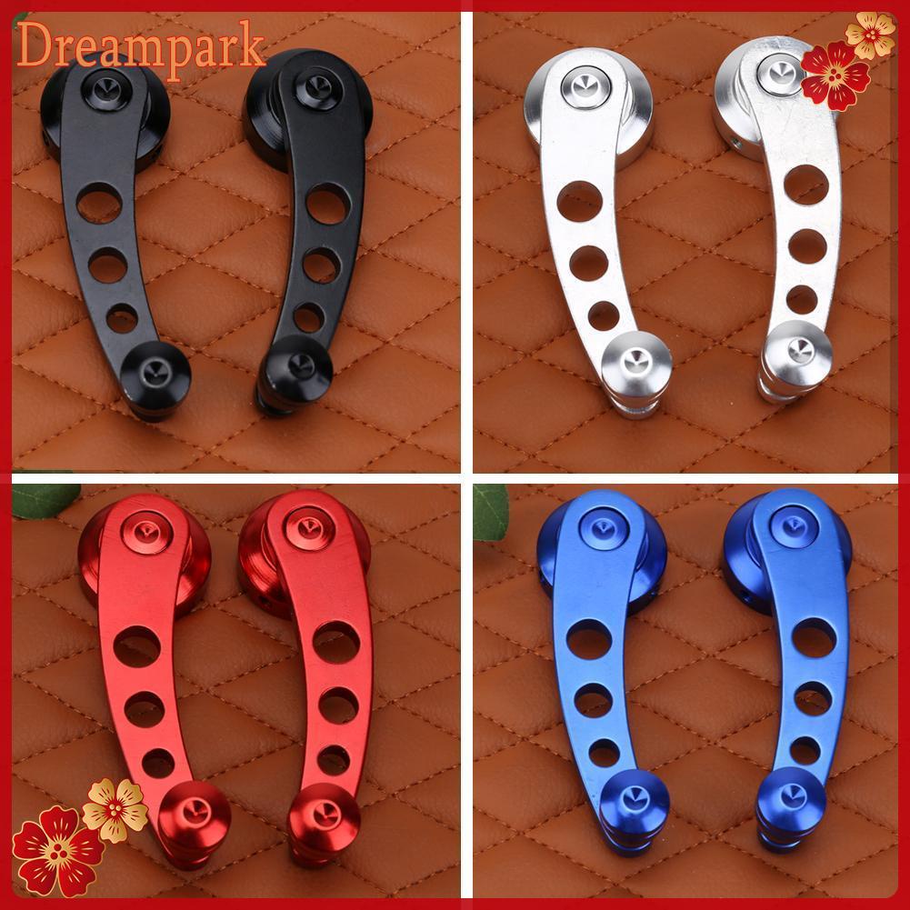 มือหมุนกระจก อลูมิเนียม พร้อมอุปกรณ์ ครบชุด 2 คู่