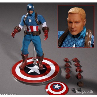 [มีสินค้า] ฟิกเกอร์การ์ตูนอนิเมะ Captain America ขยับได้ ขนาด 20 ซม. สําหรับตกแต่ง 2HTE