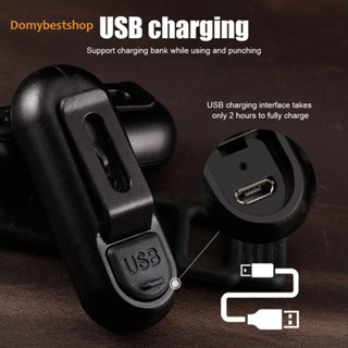 [Domybestshop.th] ไฟท้ายจักรยาน LED 5 โหมด ชาร์จ USB