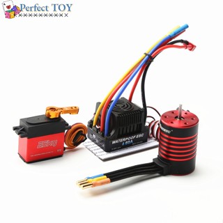 Ps มอเตอร์ไร้แปรงถ่าน กันน้ํา Combo 3650 2300 3100 3600 4500 5200kv 25 กก. Servo 60a Esc สําหรับ Hsp Hpi Traxxas