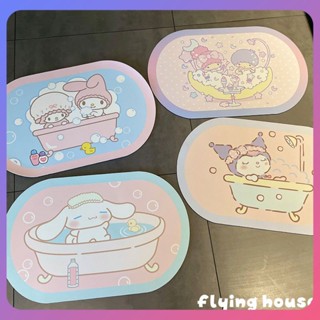 Sanrio พรมปูพื้นห้องน้ํา พรมปูพื้น ดูดซับน้ํา ตกแต่งห้อง ของขวัญสร้างสรรค์ ห้องครัว พรมประตู ตกแต่งบ้าน