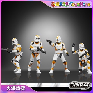 Hasbro พร้อมส่ง ฟิกเกอร์ทหาร Star Wars Second Generation Clone 4 คน TVC 12 ซม.