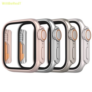 [WillBeRedT] เคสกันชนหน้า หลัง PC แบบแข็ง สําหรับ IOS Watch 44 มม. 45 มม. iwatch 8 7 6 5 4 Change To Ultra [ใหม่]