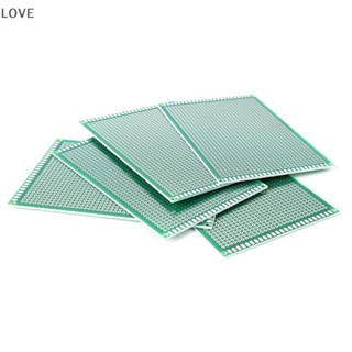 Lo บอร์ดแผงวงจร PCB สองด้าน ขนาด 8x12 ซม. DIY