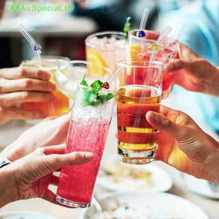 Aaairspecial หลอดดูดน้ํา บอโรซิลิเกตสูง ใช้ซ้ําได้ สําหรับแก้วกาแฟ เบียร์ ค็อกเทล น้ําผลไม้ เห็ด ปาร์ตี้ TH