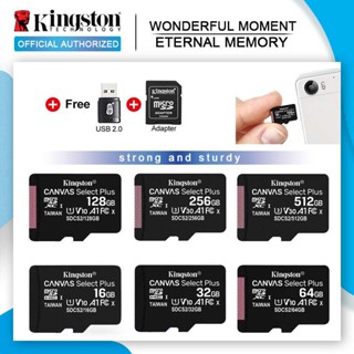 Kingston การ์ดหน่วยความจํา Micro Class10 carte SD memoria 16GB 32GB 64GB 128GB 256GB 512GB SD/TF สําหรับโทรศัพท์มือถือ