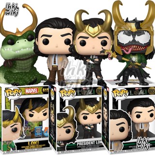 Loki Funko POP Marvel Venom PRESIDENT LOKI ตุ๊กตาบอลเรืองแสง สําหรับตกแต่งออฟฟิศ เก็บสะสม