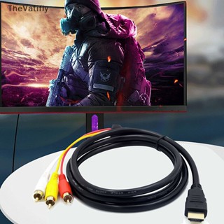 [TheVatifly] สายเคเบิลเสียง HDMI ตัวผู้ S-video 1080p เป็น 3 RCA AV พร้อมอะแดปเตอร์ SCART เป็น 3 RCA [Preferred]